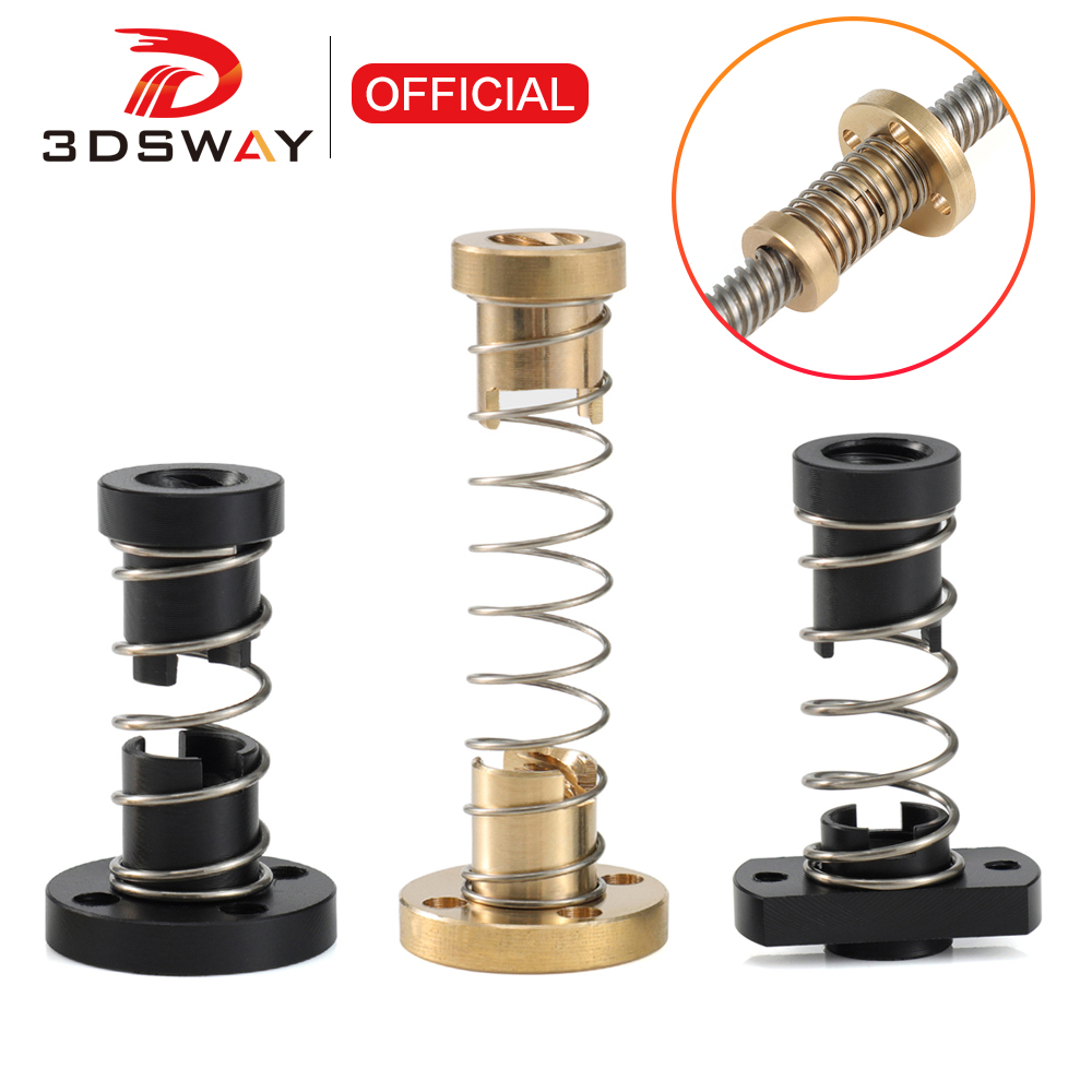 3D Printing Nozzle - 3DSWAY T8 Anti-backlash Lead Screw Brass/POM