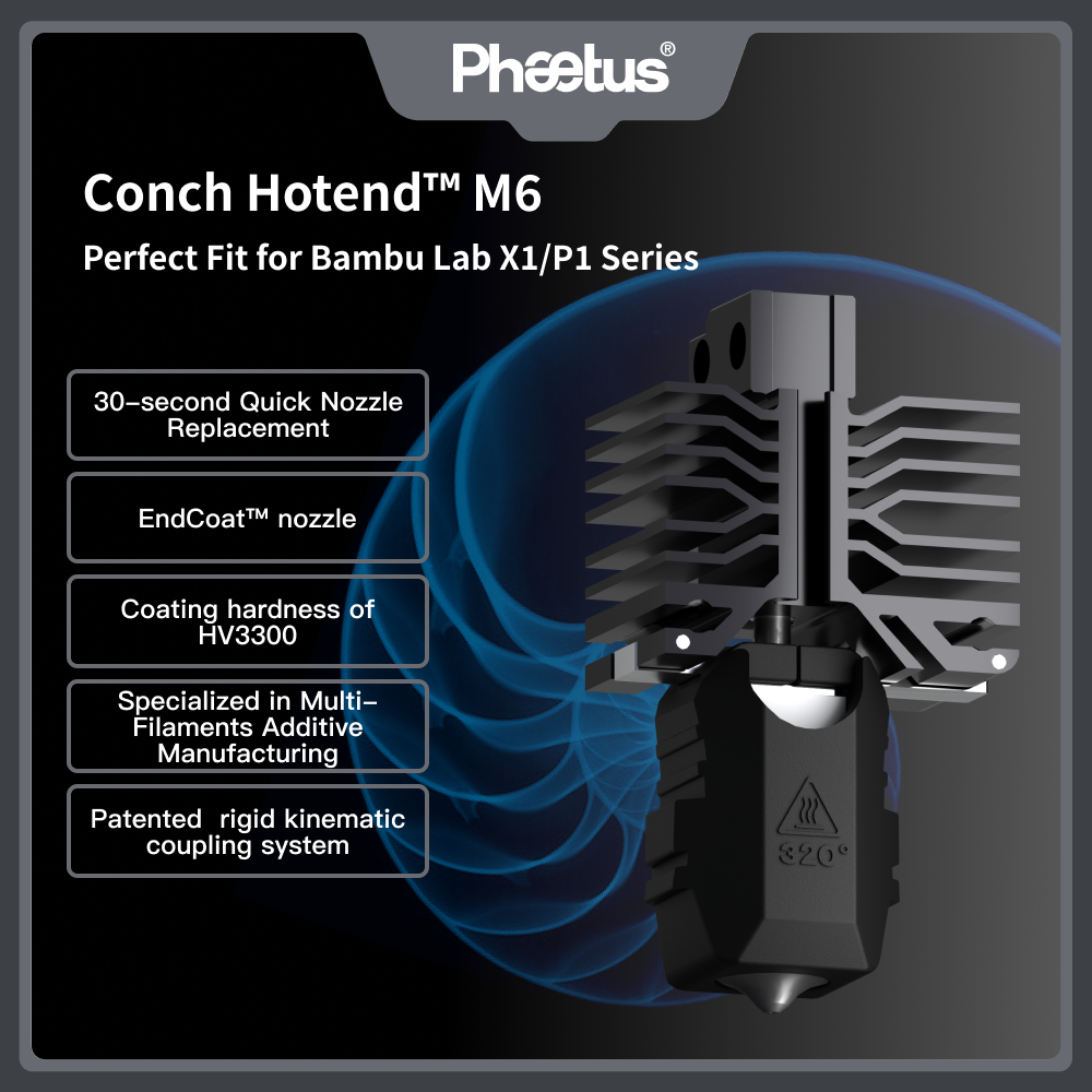 3D Printing Nozzle - Phaetus For Bambu Lab X1 And