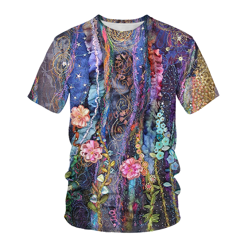 3D Printing Maket - Make Old Flower T-shirt 3D Printing