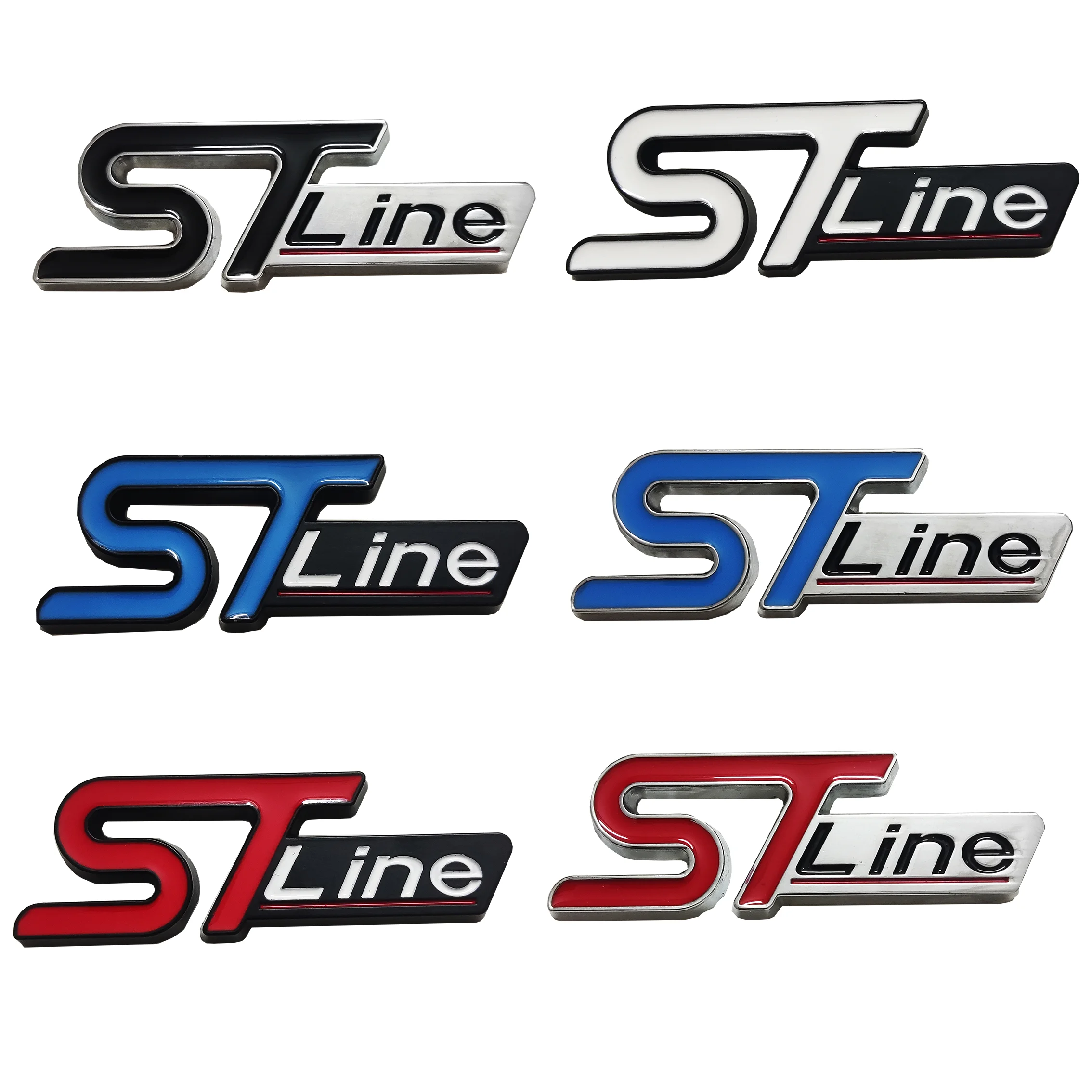 3D Printing Car - ST-Line Metal 3D Sticker Styling Car