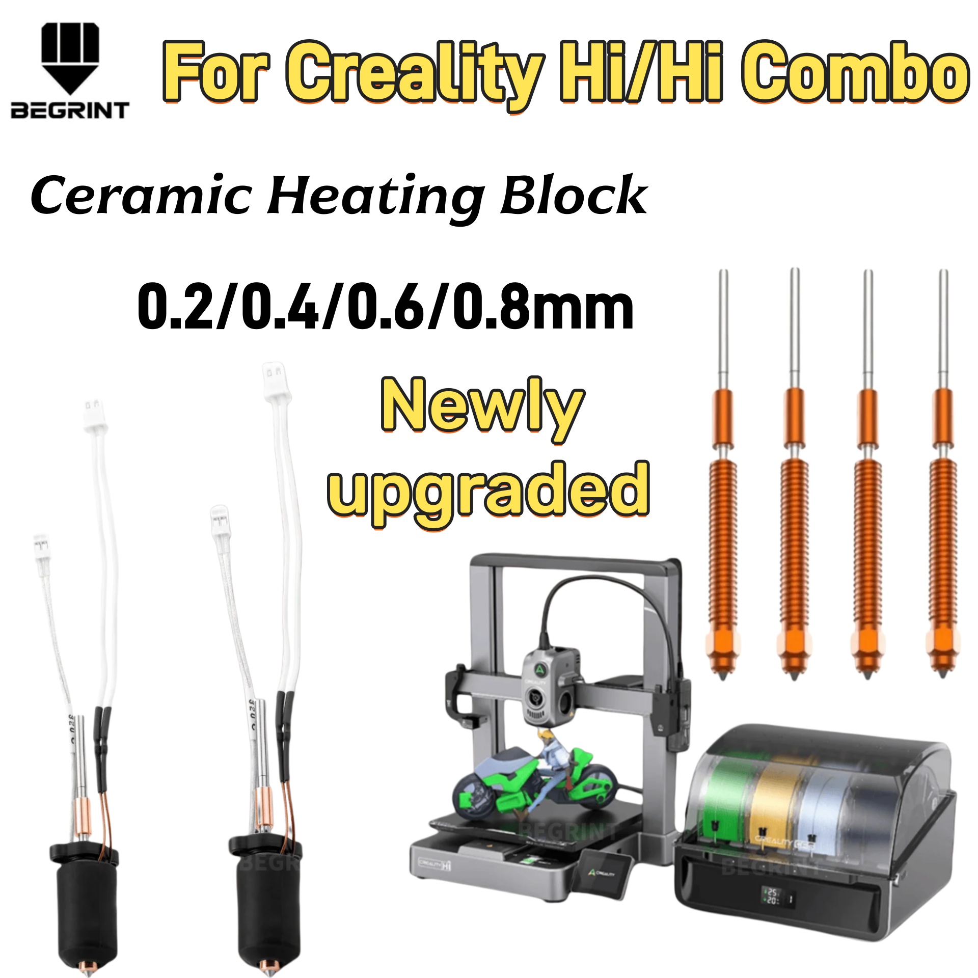 3D Printing Nozzle - High Temp Ceramic Heater Hotend Kit