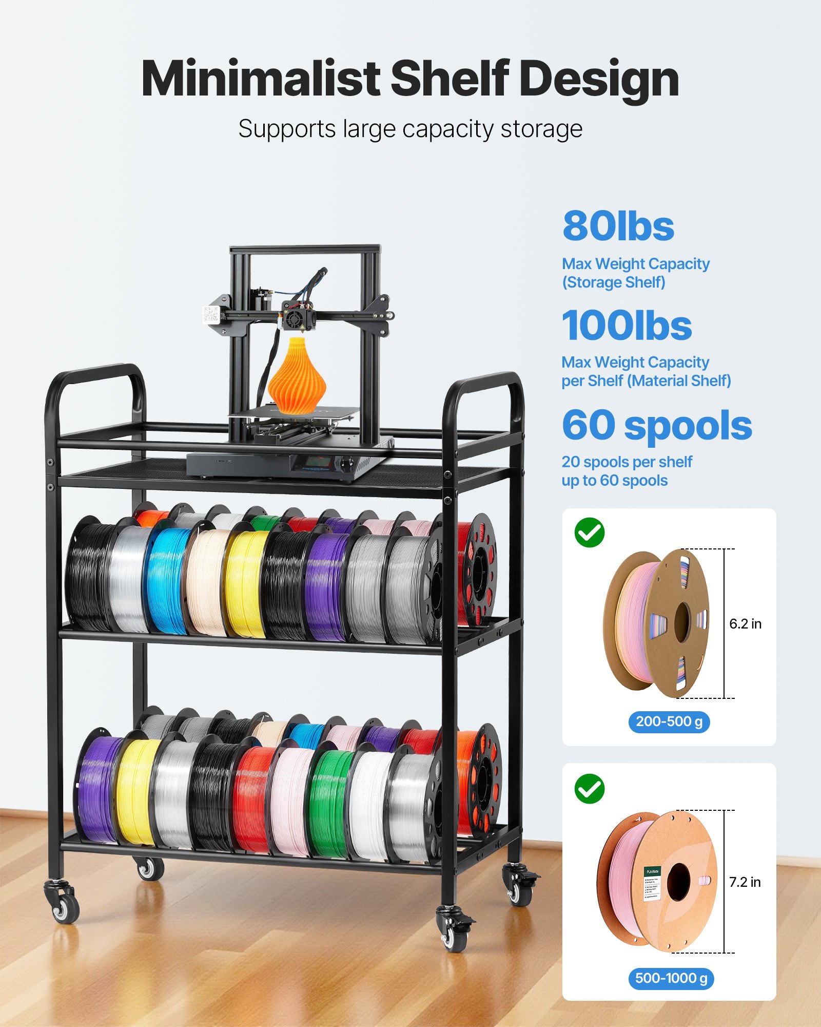 3D Printing Filament - 3D Printer Filament Storage Rack, 3