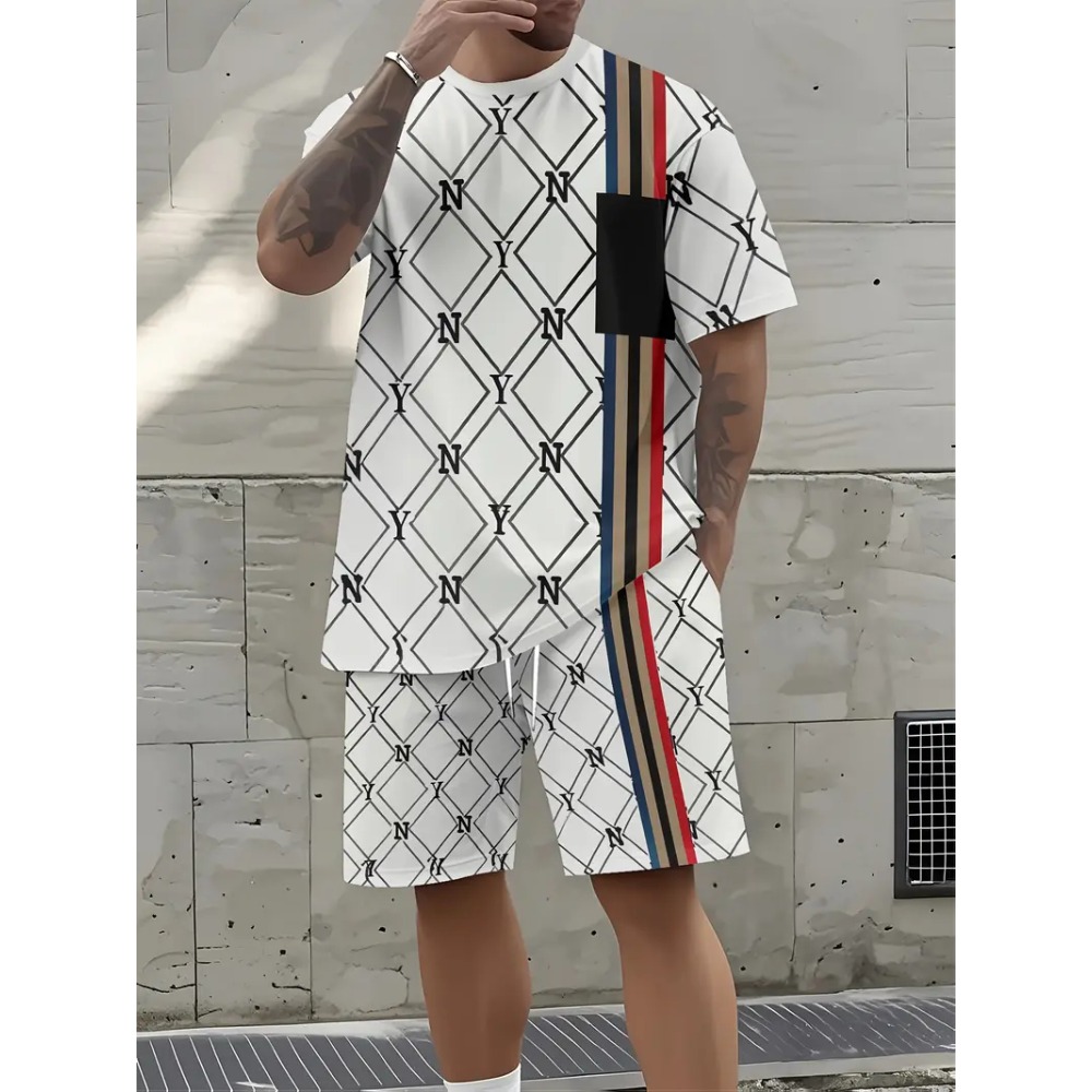 3D Printing Character - 2026 Summer Men's Clothing Letter Print
