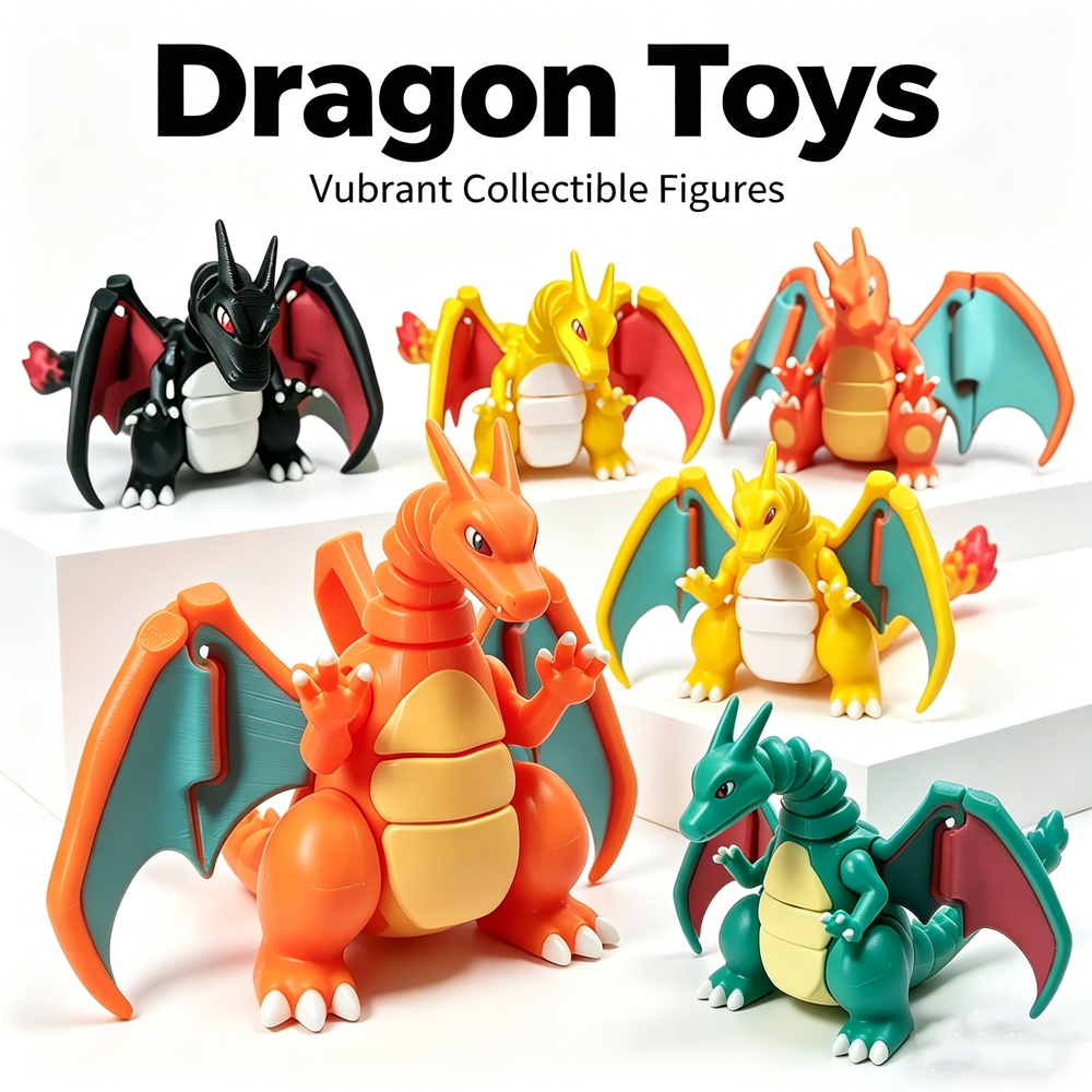 3D Printing Character - 3D Printed Anime Pokémon Figures Charizard