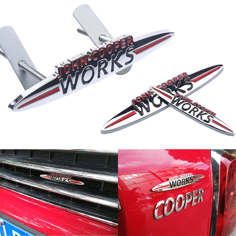 3D Printing Car - 1pc 3D Metal Badge JOHN COOPER