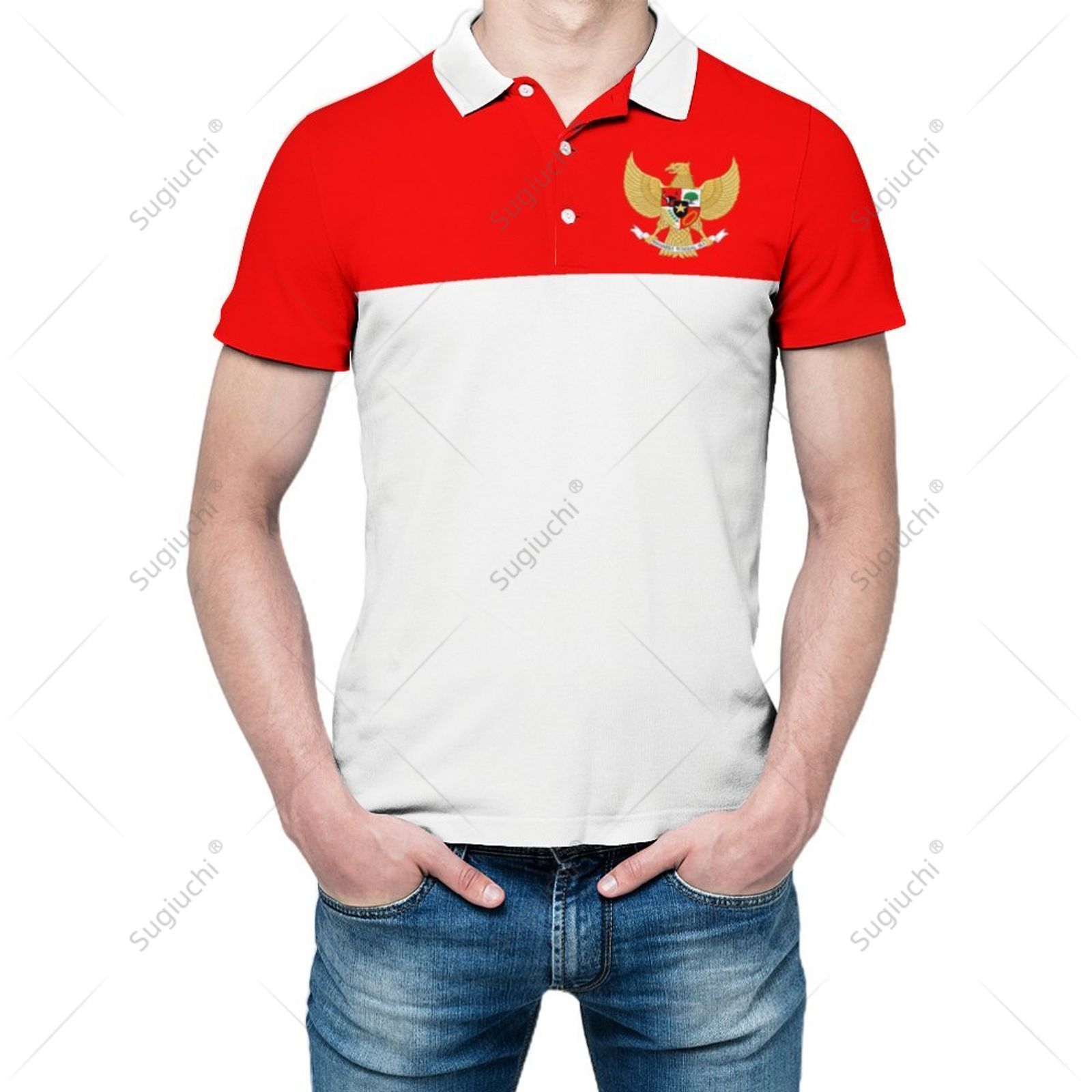Unisex Polo Shirt Indonesia Fl - 3D Printing Indonesia のレビューと価格