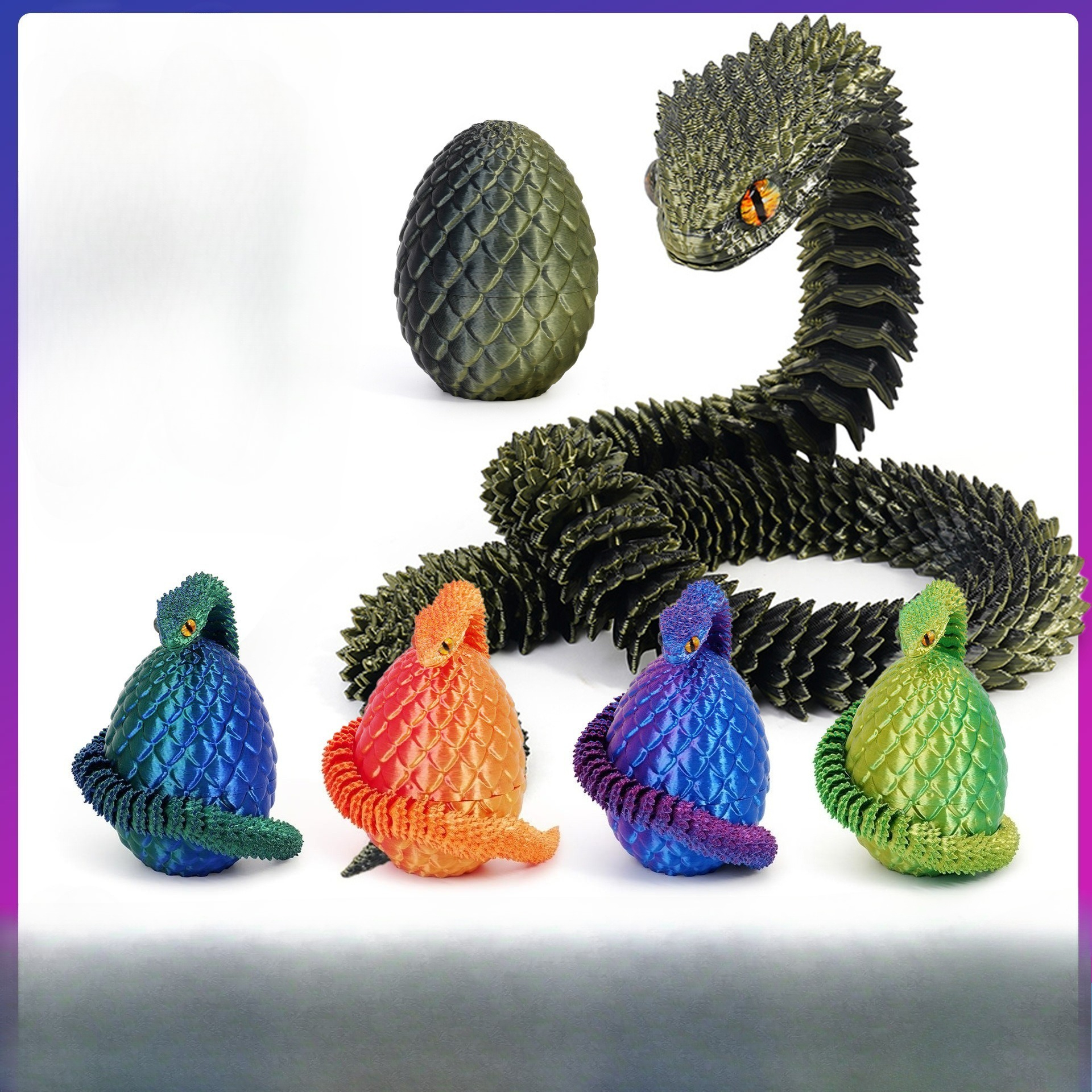 3D Printed Viper Snake Model w - 3D Printing Dragon のレビューと価格