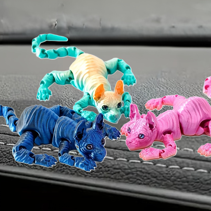 1pc 3D Printed Sphynx Cat Figu - 3D Printing Car のレビューと価格