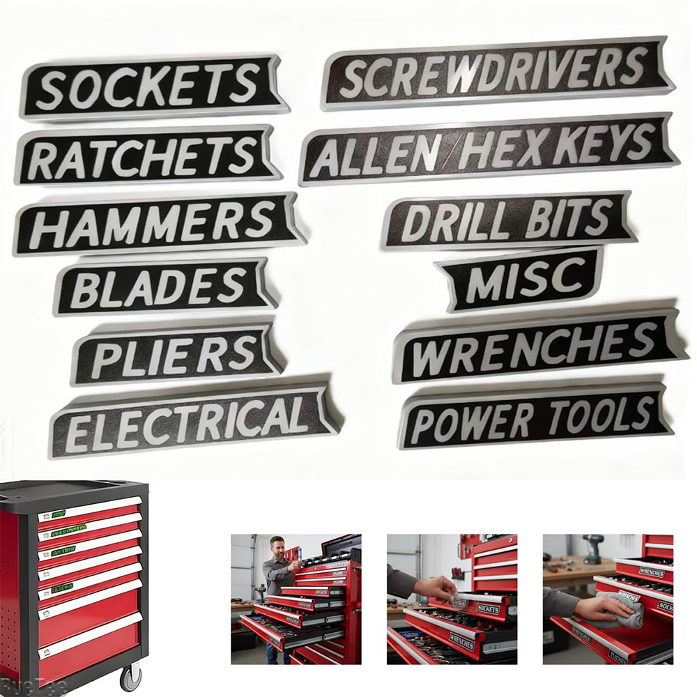 12 Pack Magnetic Toolbox Label - 3D Printing Quote のレビューと価格