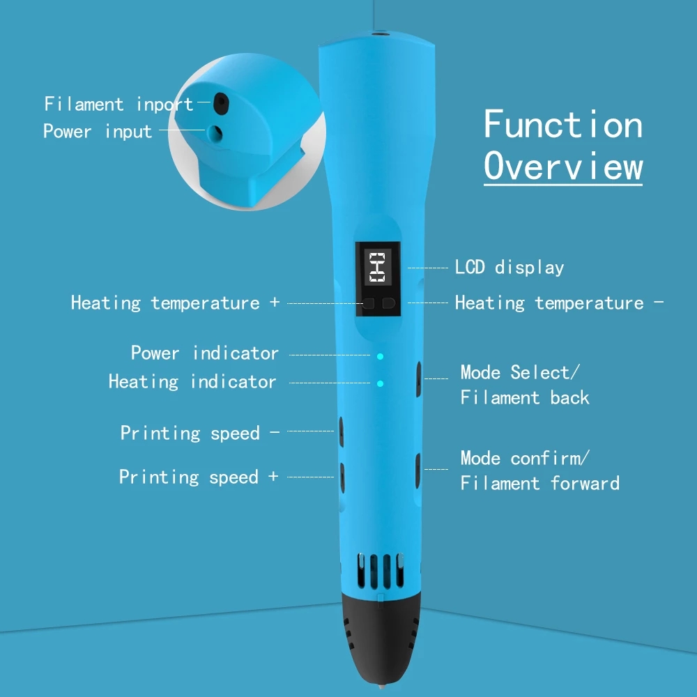 QCREATE 3D Printing Pen 1.75mm - 3D Printing Filament のレビューと価格