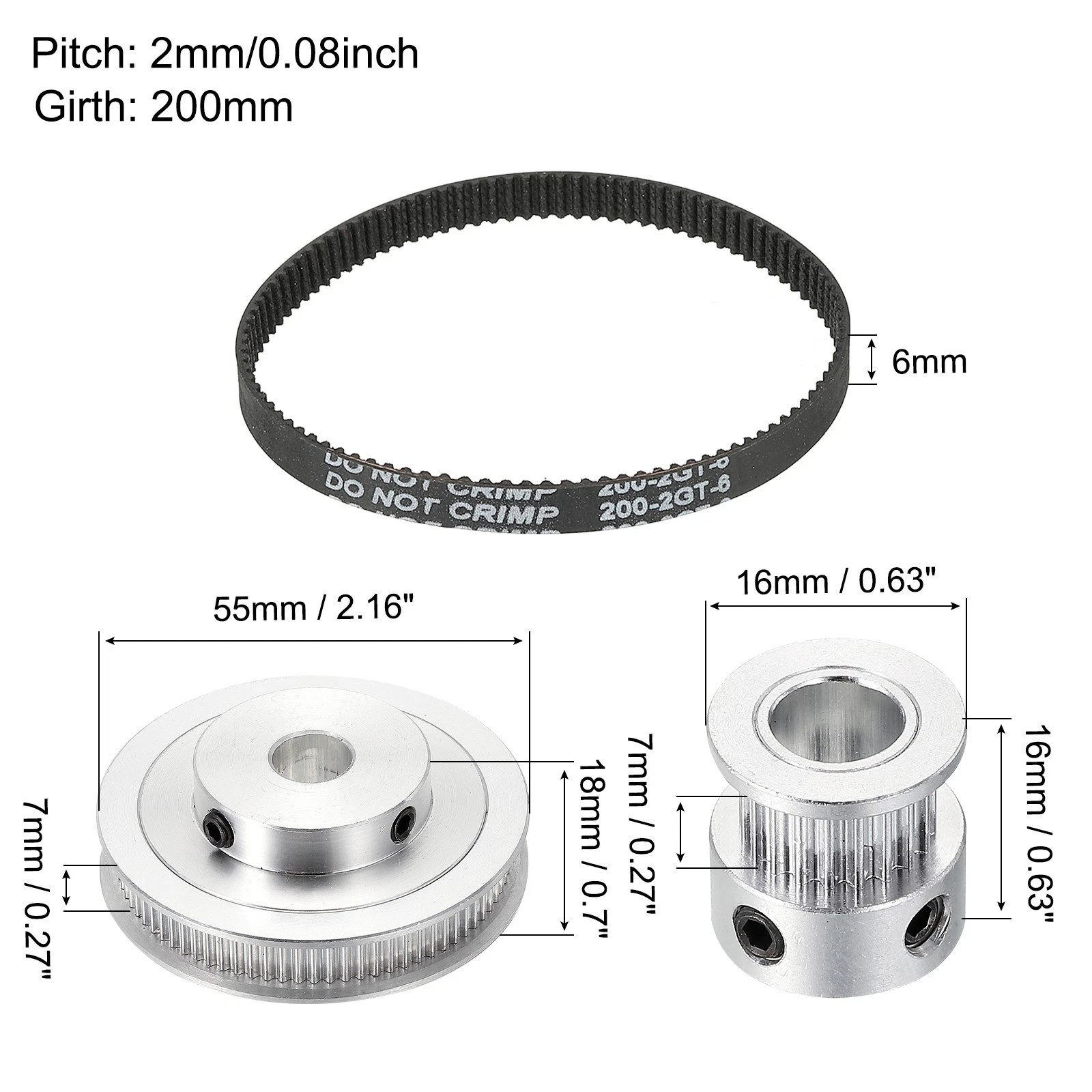 Timing Pulley 20&80 Teeth 8mm& - Timing Belt のレビューと価格