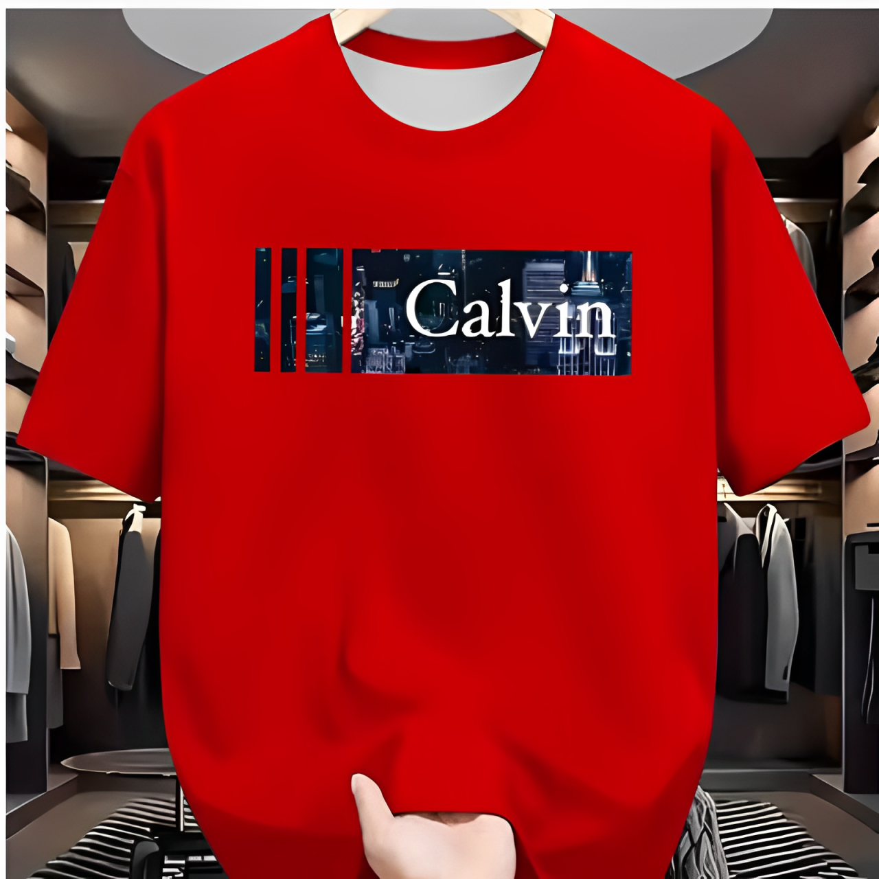 3D Logo T-Shirt: Vibrant Red C - 3D Printing Maket のレビューと価格