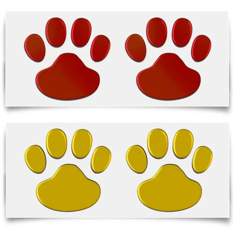 1/4Pairs 3D Stickers Paw Anima - 3D Printing Quote のレビューと価格