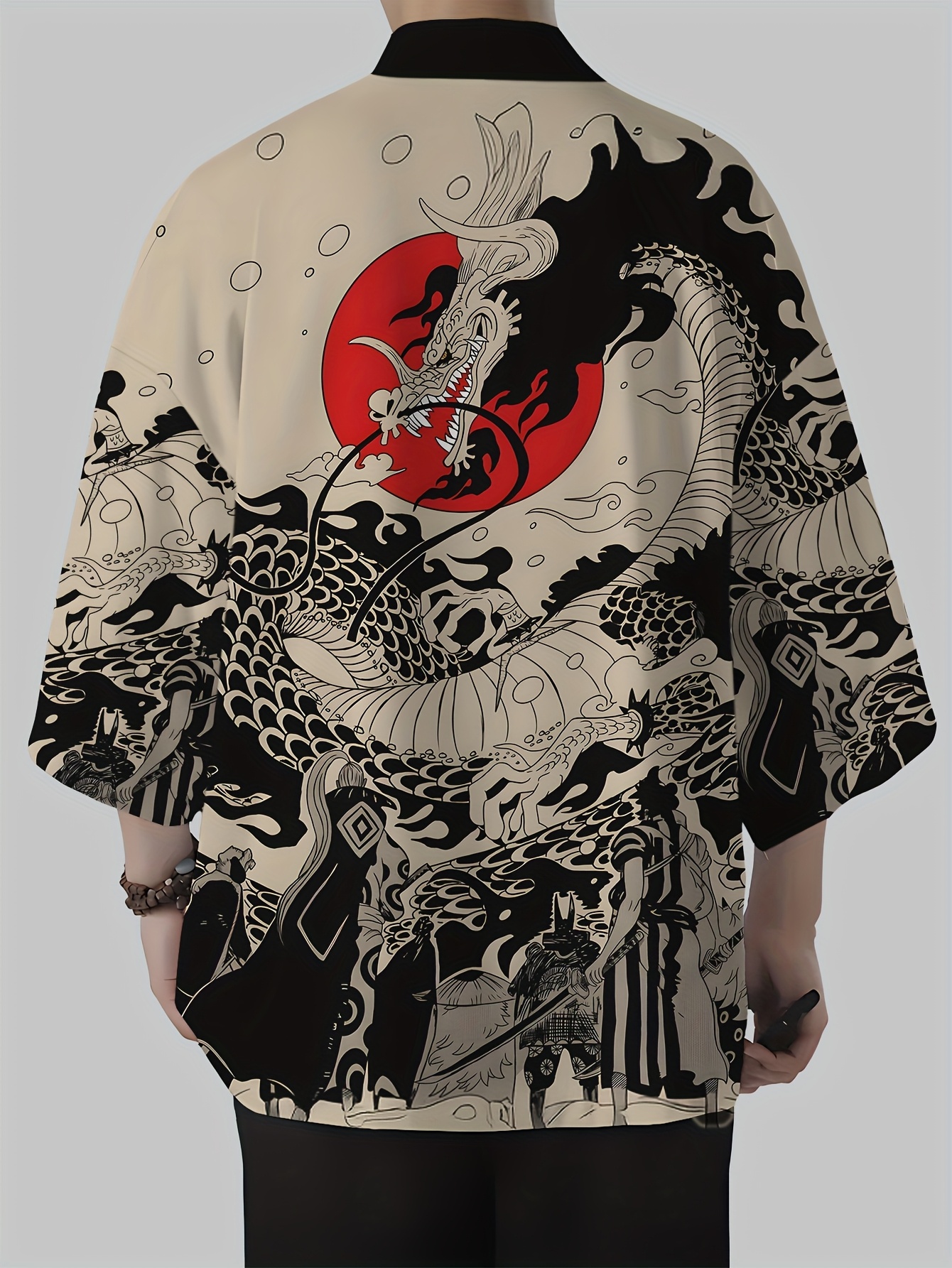 2026 Summer New Men's Kimono w - 3D Printing Dragon のレビューと価格