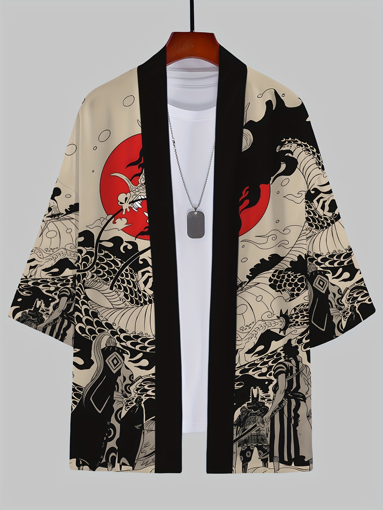 2026 Summer New Men's Kimono w - 3D Printing Dragon のレビューと価格