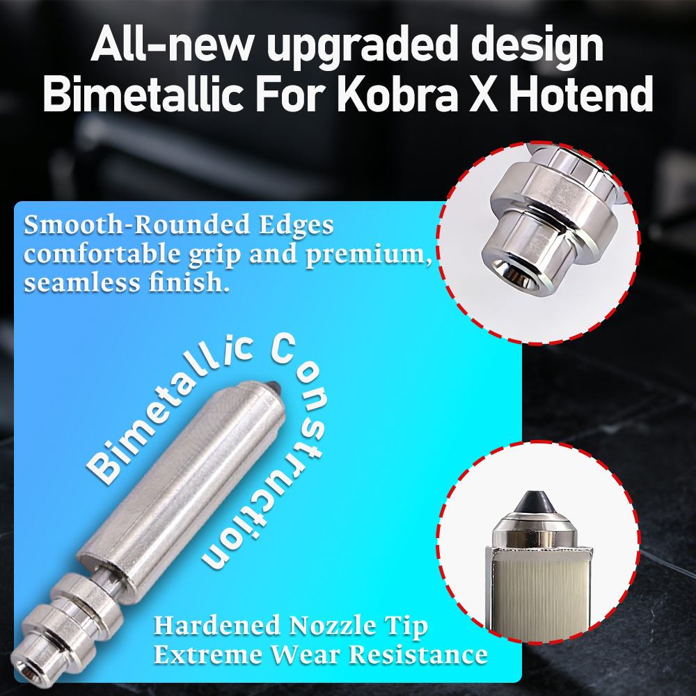 NEW Upgrade Bimetallic For Kob - 3D Printing Nozzle のレビューと価格