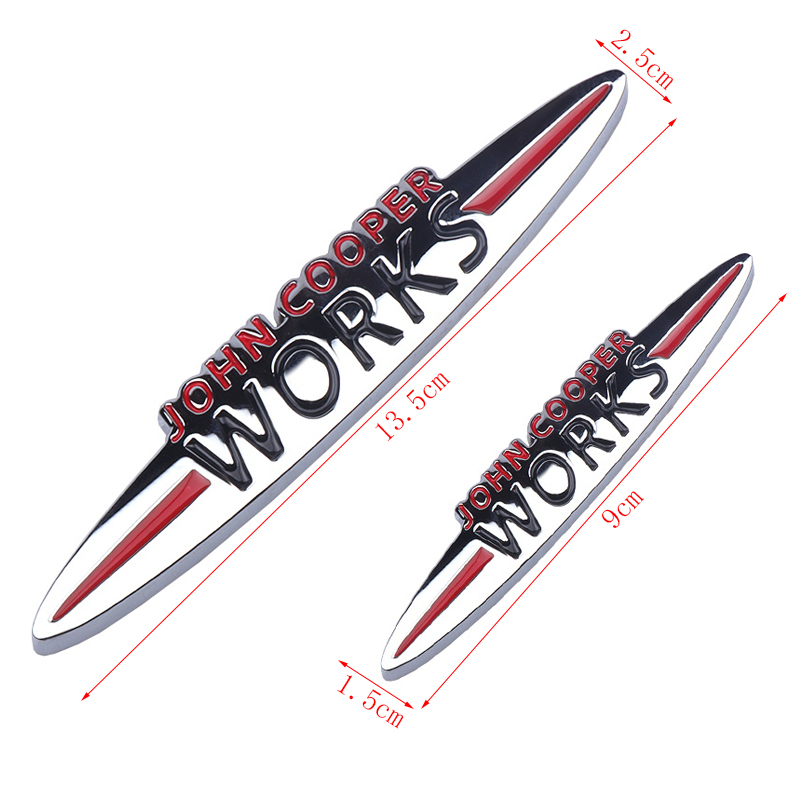 1pc 3D Metal Badge JOHN COOPER - 3D Printing Car のレビューと価格