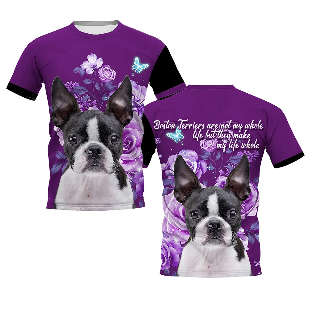 HX  Boston Terrier T-shirts Do - 3D Printing Maket のレビューと価格